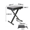 High-density Sponge Keyboard Bench Piano Stool X-Frame Chair Seat Non-skid Desig