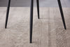 Set of 2 Blue Velvet Dining Chairs Kitchen Dinning Room Metal Leg Padded Modern