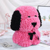 Artificial Rose Flower Dog With LED String Boxed Birthday Wedding Valentine Gift