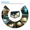 4X 100LED Solar Power PIR Motion Sensor Wall Lights Outdoor Garden Security Lamp