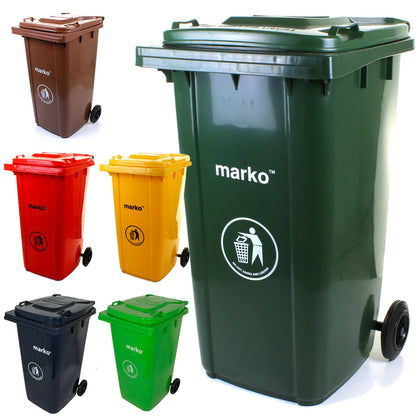 Wheelie Bin 120L/240L Household Council Rubbish Recycling Outdoor Waste Recycle