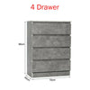 Modern Bedside Table Cabinet 2/3/4 Chest of Drawers Storage Nightstand Bedroom
