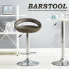 2X Rattan PU Bar Stools Breakfast Bar Chair Kitchen Stool Swivel Barstool