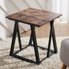 Wooden Top Coffee Table Sofa Side End Lamp Desk Metal Base Living Room Furniture