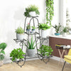 Metal Plant Stand Flower Shelves Planter Storage Rack High Low Pots Display Hold