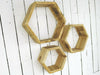 Set Of 3 Handmade Hexagon Shelves Wooden Shelves Made From Sustainable Pine Wood