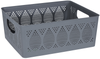 Small Large Plastic Storage Basket Home Kitchen Office Stackable Container Box