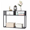 Industrial Narrow Slim Console Table Hallway Entryway Practical Display Shelf