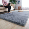Fluffy Shaggy Rugs Anti-Skid Area Rug Dining Room Carpet Floor Mat Home Bedroom
