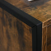 Industrial Storage Cabinet with 3 Drawers and Handles Standing Unit Chest Brown