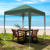 2 x 2 m Garden Wedding Pop-Up Party Tent Canopy Sun shade Patio Gazebo Green