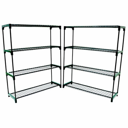 NEW Double Pack Flower Staging Display Greenhouse Racking Shelving