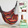 Portable Hanging Hammock Chair Swing Seat w/ Pillow Rope Garden Yard In/Outdoor
