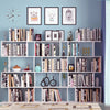 White Bookcase S Shaped Bookcase Freestanding Display Stand Modern Shelving Unit