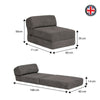 Jumbo Cord Z Bed Single Size Fold Out Chairbed Sofa Seat Foam Guest Futon Chair