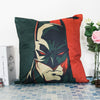 18" Marvel Pillow Case Super Hero Cushion Covers Sofa Cotton Linen Square Sofa