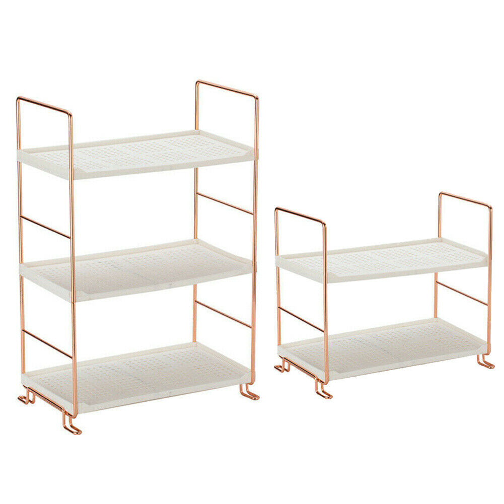 Kitchen Bathroom Storage Unit 2/3 Tier Free Standing Shelf Rack Holder Bookcase