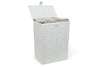 Laundry Basket Medium White Resin Box With lid-Lock By Arpan