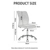 Padded Seat Computer Desk Office Chair Fabric Home Swivel Study Chair Pink/Grey