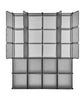 Mondeer 20 Cubes Plastic DIY Wardrobe Cupboard Organizer Clothes Closet Grey
