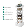 White Large Wooden Shoe Rack Stand Storage Organiser Unit Shelf Tall Hallway UK