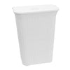 75L Washing Basket Laundry Hamper Clothes Storage Linen Lid Plastic Rattan Style