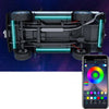 4x RGB LED Under Car Light Strip Underglow Body Neon Lamp Kit Phone App Control
