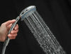 Modern Bath Shower Mixer Taps Deck Mounted Chrome Valve Bar Tap Handset & Hose