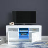 Modern TV Unit Cabinet Stand Sideboard Matt body and High Gloss Doors LED Lights