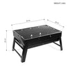 BBQ Barbecue Black Grill Folding Travel Picnic Light Outdoor Portable Charcoal