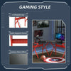 Corner Gaming Desk Red Monitor Stand Home Office L Shape Laptop Computer Table