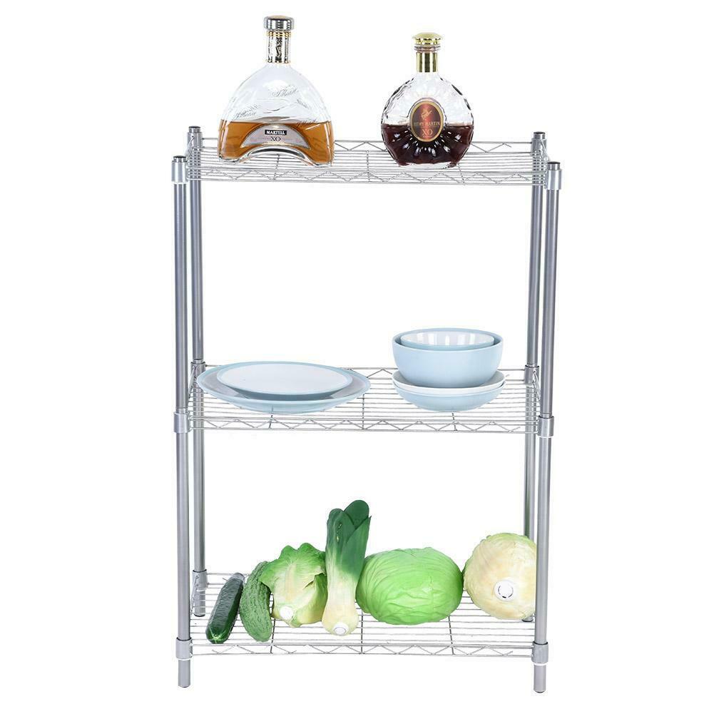 3 Tier Storage Stand Book Shelf Bathroom Kitchen Oven Rack Display Shelving Unit