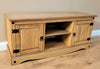 Corona TV Unit 2 Door 1 Shelf Flat Screen TV Media Pine by Mercers Furniture