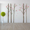 Walplus Birchtree Forest Spring Wall Sticker Decals Art Nursery Decorations