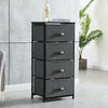 Fabric Cabinets Storage Unit Metal Frame Chest of Drawer Organiser Bedside Table