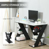 Stunning Home Office Desk Large Storage Shelves Laptop Workstation Writing Table