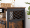 Industrial Storage Cabinet Small Rustic Sideboard Vintage Console Table Cupboard