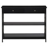 Console Table Sofa Desk w/ Shelves Drawers for Living Room Entryway Bedroom