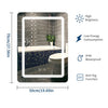 Color Changing LED Illuminated Bathroom Mirror Wall Light Up Touch Switch Sensor