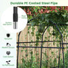 230CM Metal Garden Arch Heavy Duty Arbor Climbing Trellis Pergola Decoration