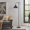 Industrial Floor Lamp Sofa Bed Side Reading Lamp Light Vintage Bronze Lampshade