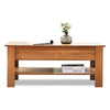 Adjustable Wooden Coffee Table With Storage Lift Top Up Drawer Shelf Living Room