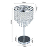 Crystal Table Desk Lamp Luxury Bedside Nightlight Living Room Bedroom Lamp Shade