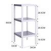 3 Tier Wooden Bookcase Storage Shelves Unit Corner Side End Display Plant Stand