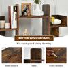 13-Shelf Industrial Bookcase Tree-Shaped Side Storage Bookshelf Display Rack