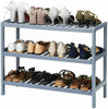 3 Tier Natural Bamboo Wooden Shoe Rack Bench Organiser Stand Storage Shelf Seat
