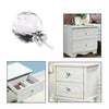 8pcs Clear Diamond Crystal Glass Door Knobs Handles Drawer Wardrobe Cabinet