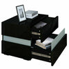 High Gloss Bedroom Furniture Bedside Table Cabinet Nightstand with Led Light UK
