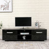 120/140/160cm TV Stand with 2 High Gloos Doors & 2 Shelves Storage Cabinet Unit