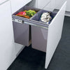 Kitchen Cupboard Pull Out Waste Bin Soft Close Recycling Trash Bin Front Fixing
